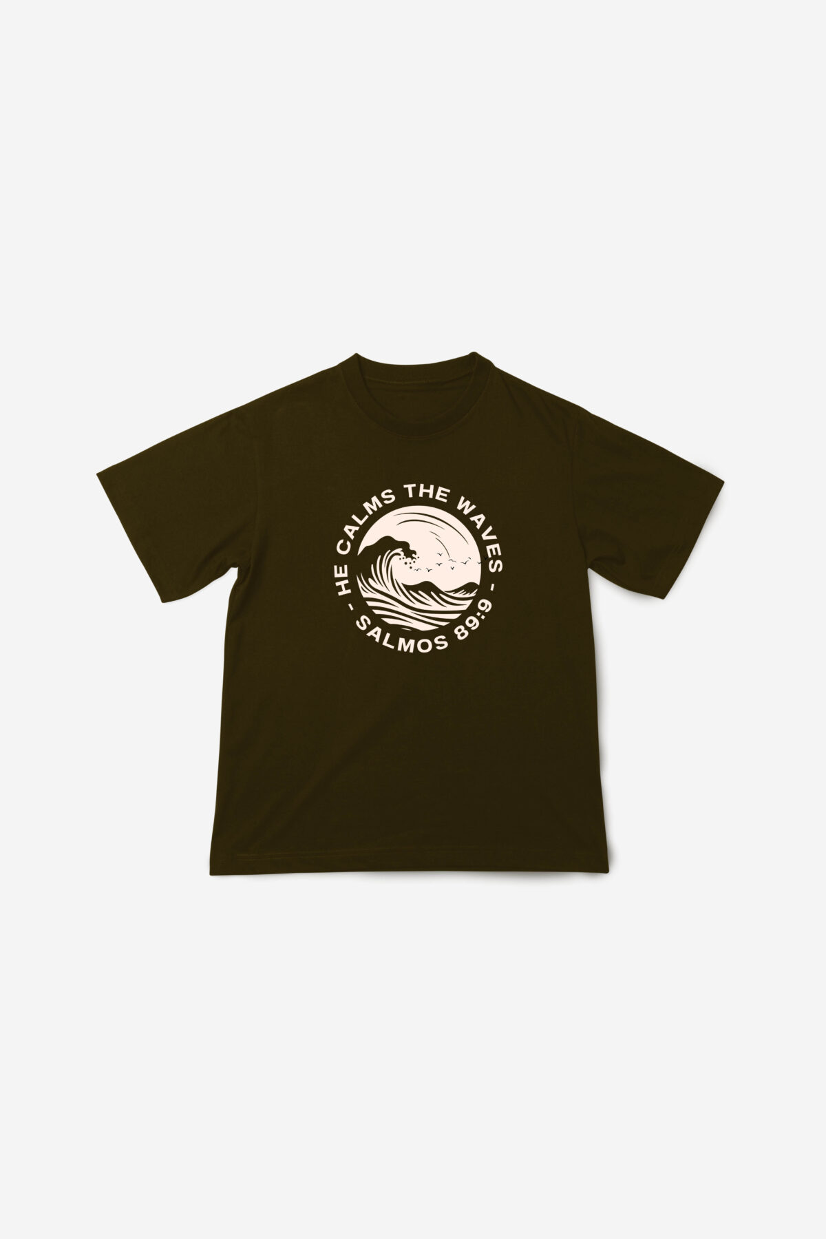 Camiseta Ele Acalma As Ondas - Marrom