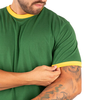 CAMISETA BASICA LISA VERDE - Imagem 8