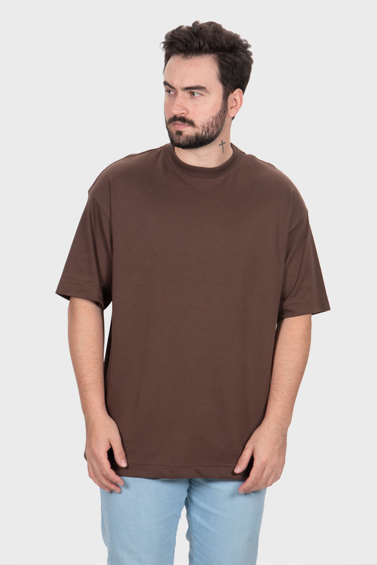 CAMISETA OVERSIZED COTTON LISA MARROM - Imagem 2
